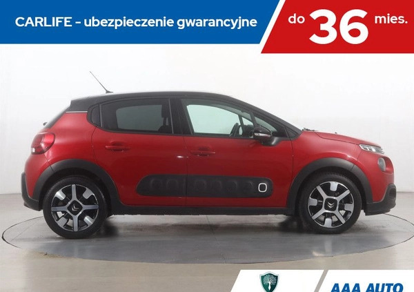 Citroen C3 cena 53000 przebieg: 76009, rok produkcji 2019 z Nowogród Bobrzański małe 172